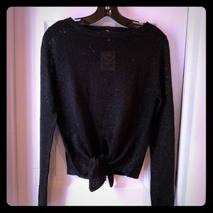 Sold Zara sequin knit black sz S